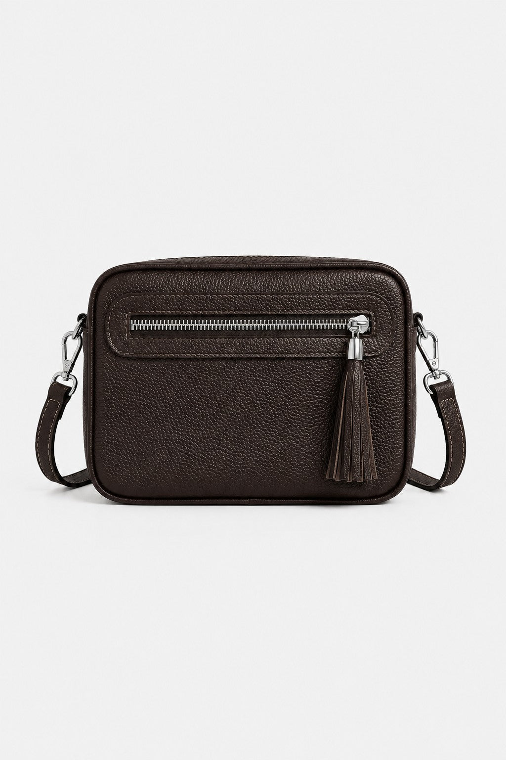 Borsa a Spalla Donna Alessia in Vera Pelle Nera | Made in Italy