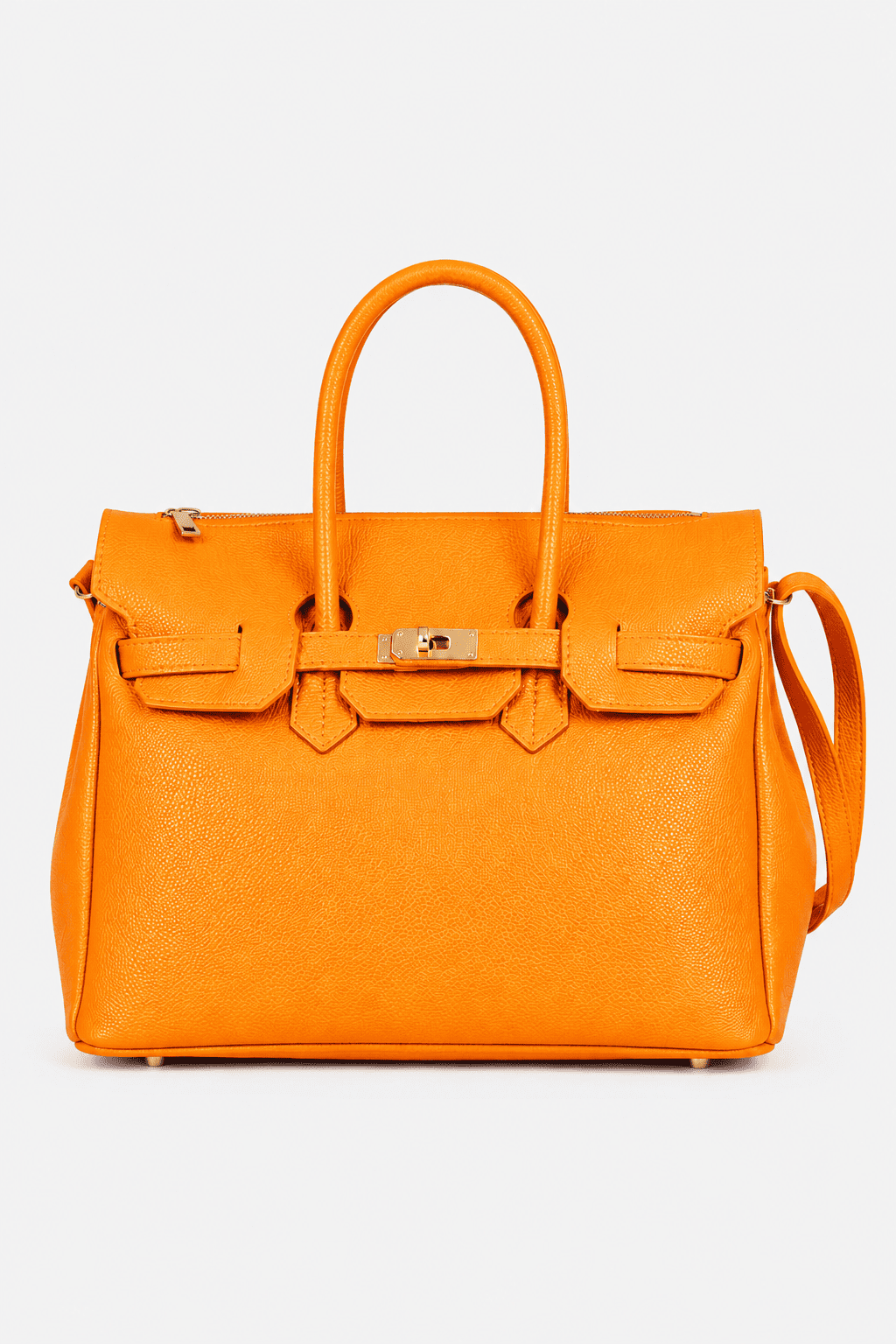 Borsa donna LUNA in vera pelle arancione