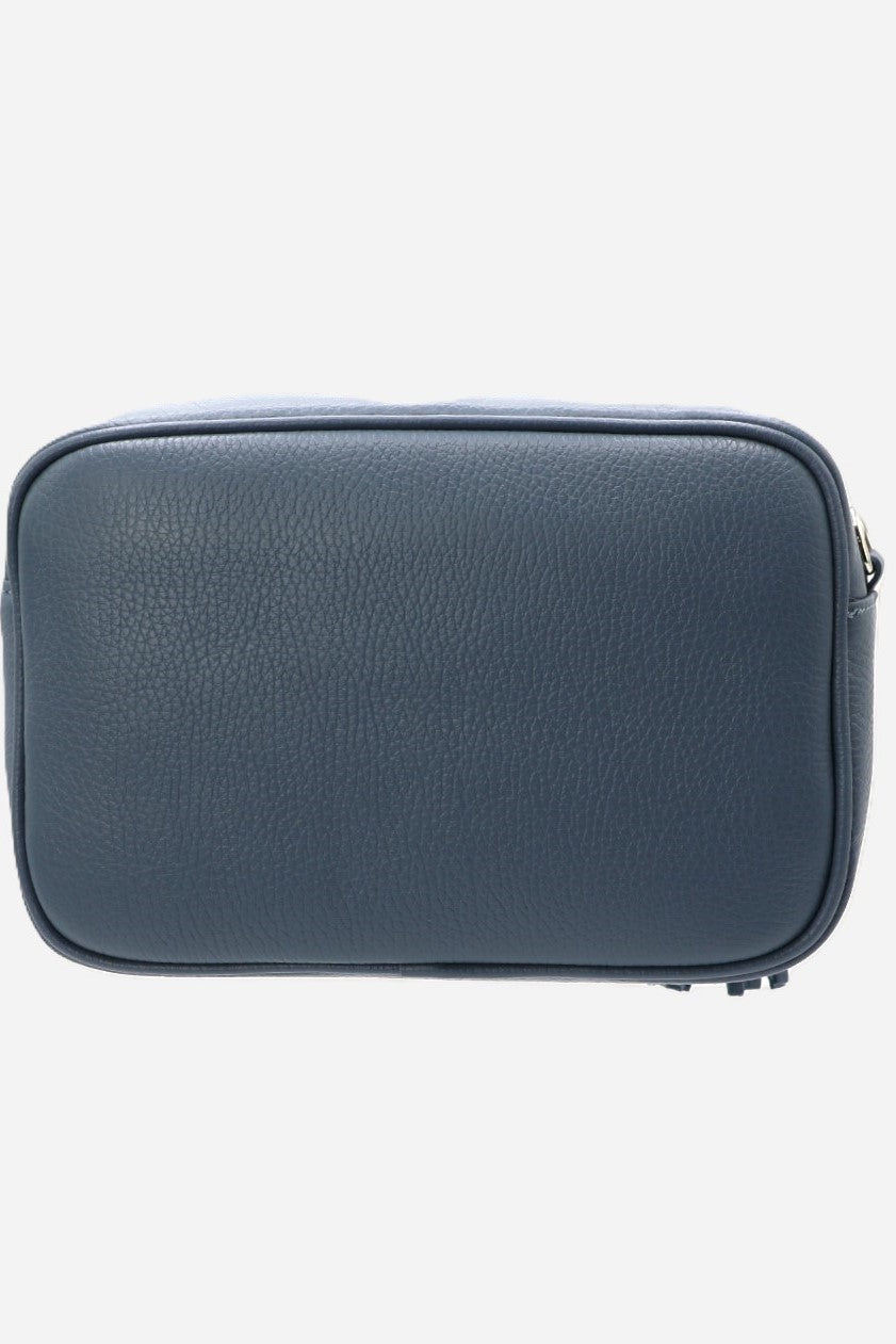 Borsa a Spalla Donna Alessia in Vera Pelle Ceruleo | Made in Italy