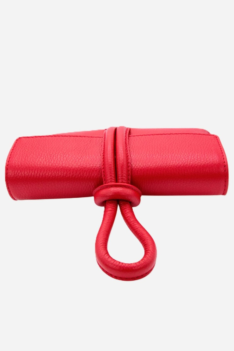 SOPHIE — Borsa a mano e tracolla in vera pelle rossa | Made in Italy