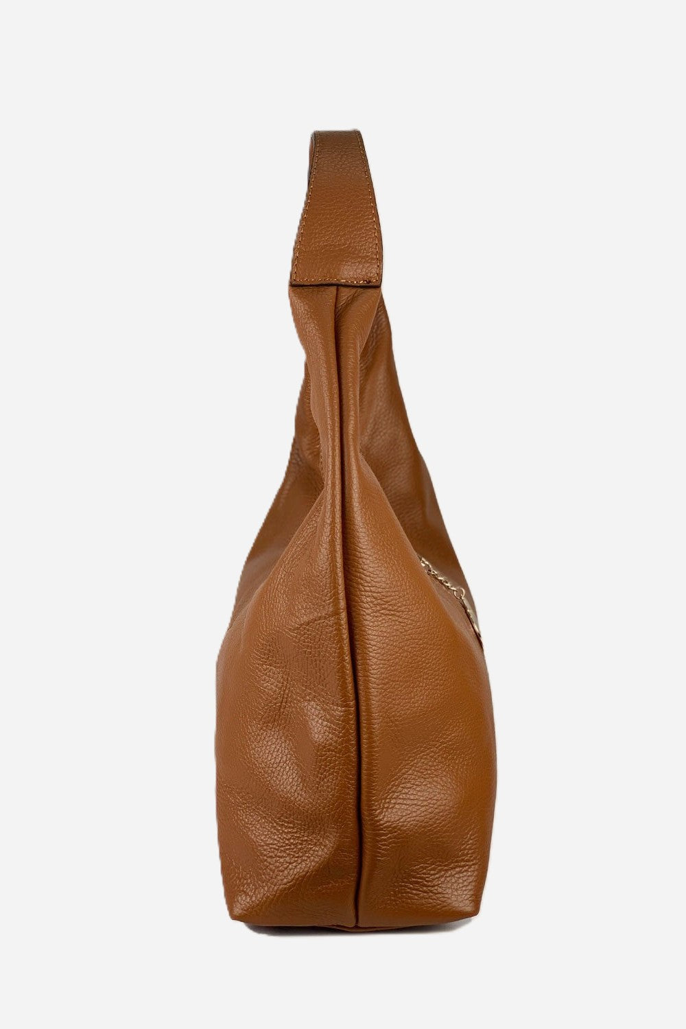 Borsa Hobo Donna LAURA in Vera Pelle Marrone | Made in Italy