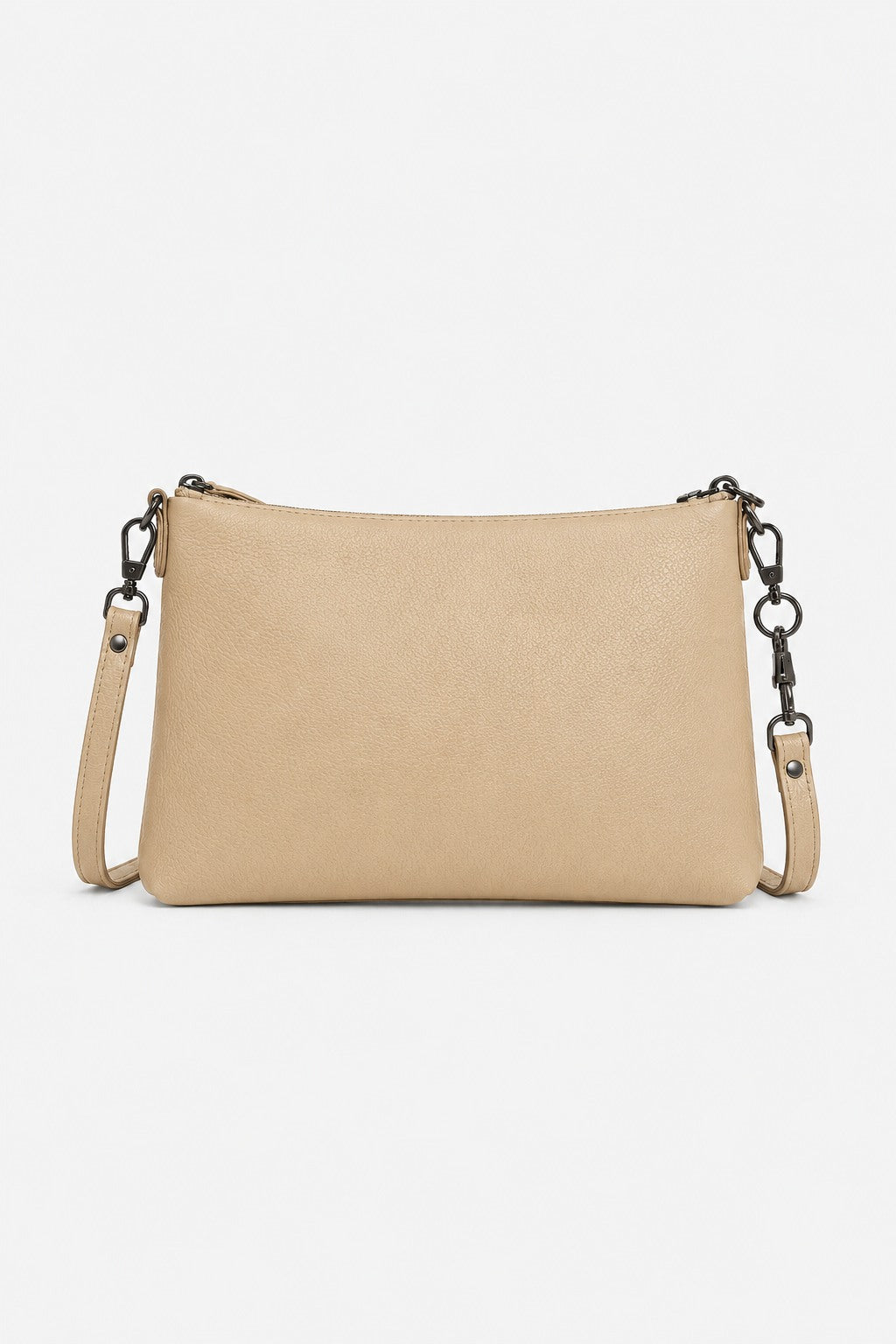 CHIARA — Pochette a tracolla in vera pelle taupe | Made in Italy