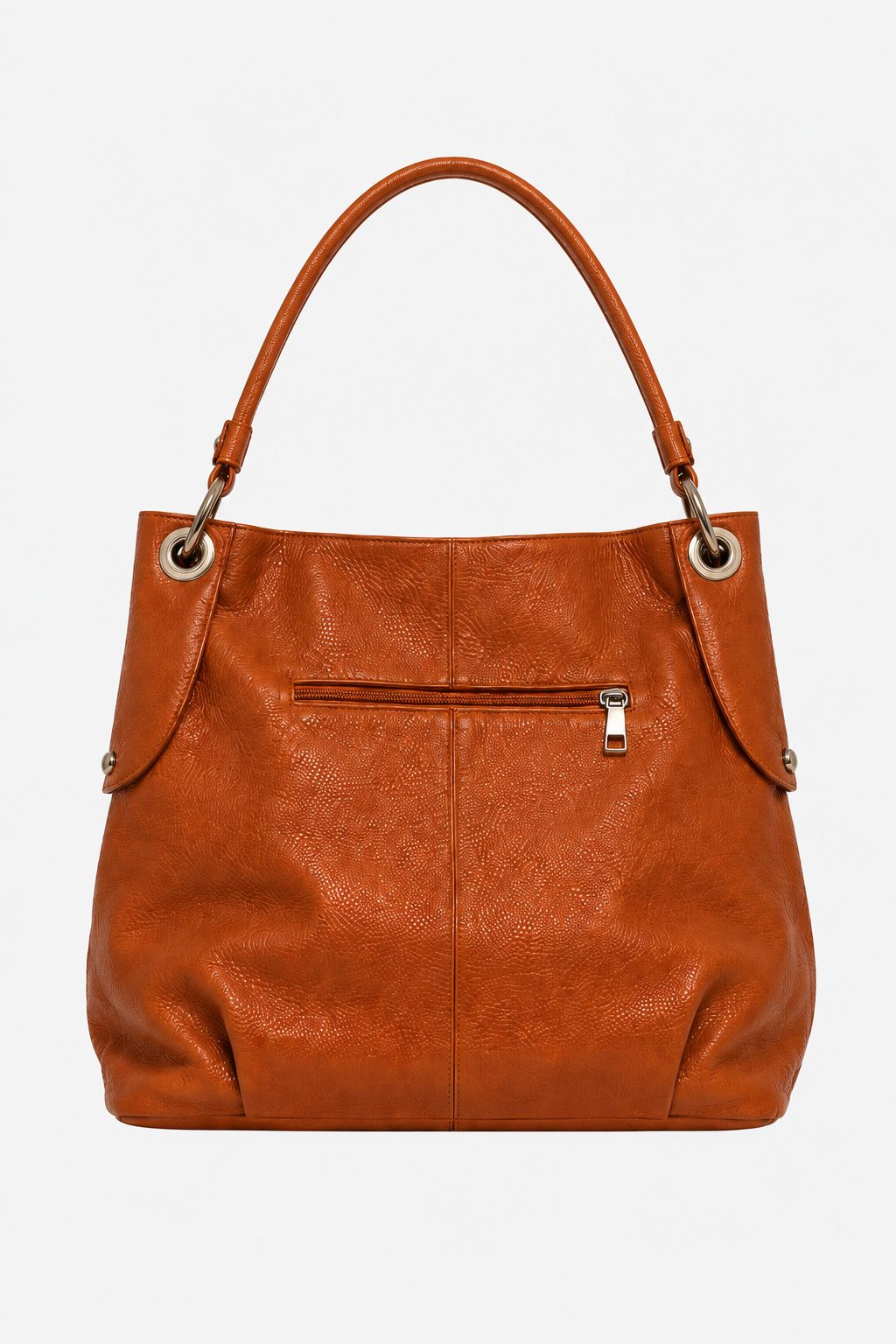 Borsa a Mano Donna GIULIANA in Vera Pelle Cognac | Made in Italy