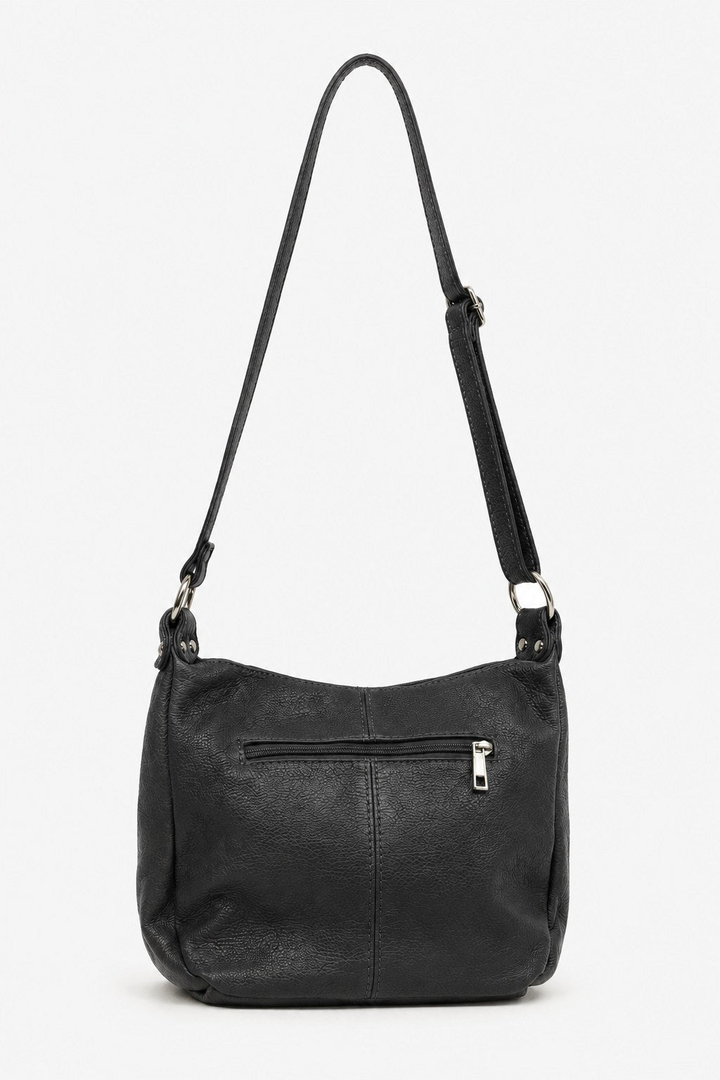 THEA — Borsa a Tracolla in Vera Pelle Nero | Made in Italy