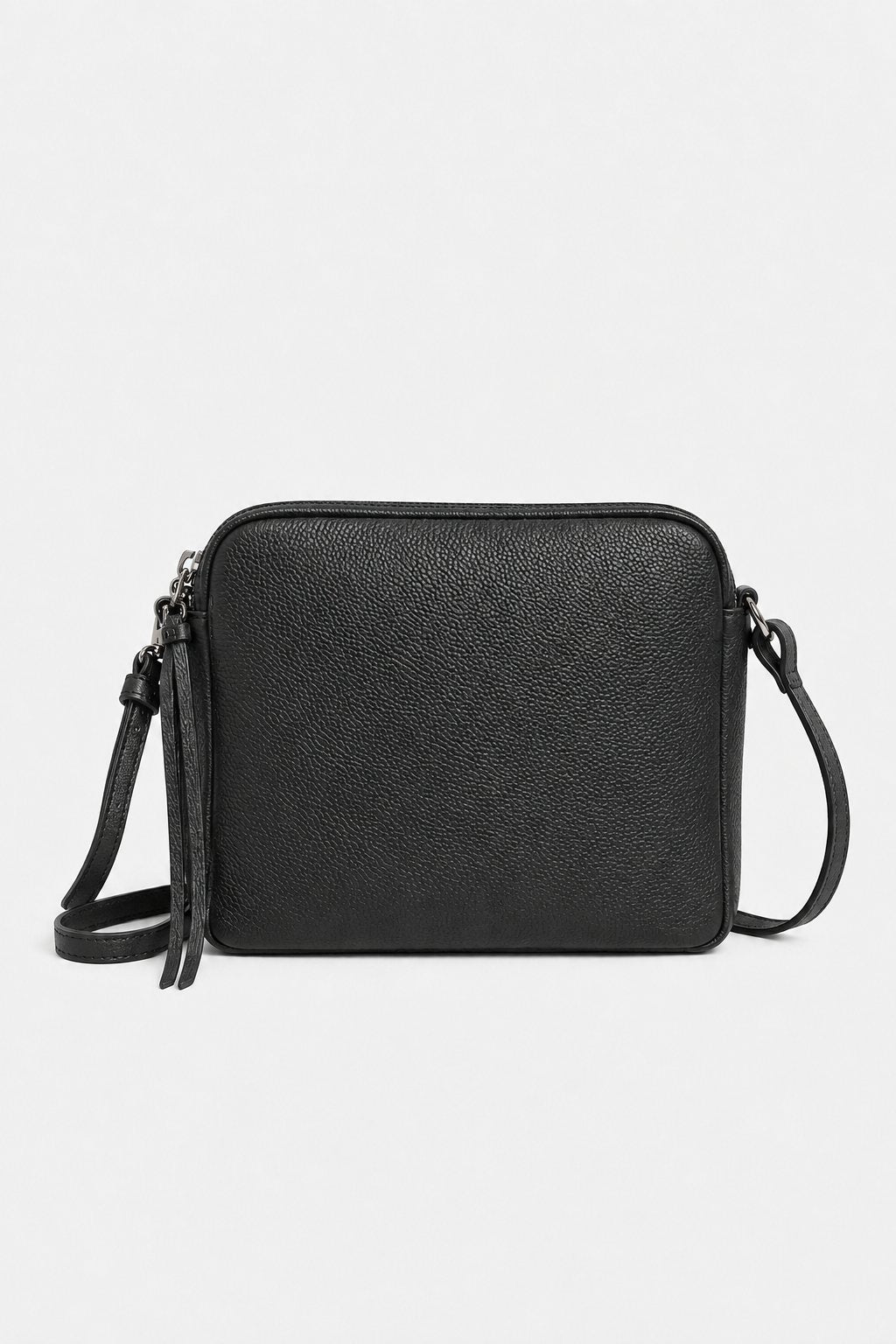 EDVIGE — Borsa a spalla in vera pelle nera | Made in Italy