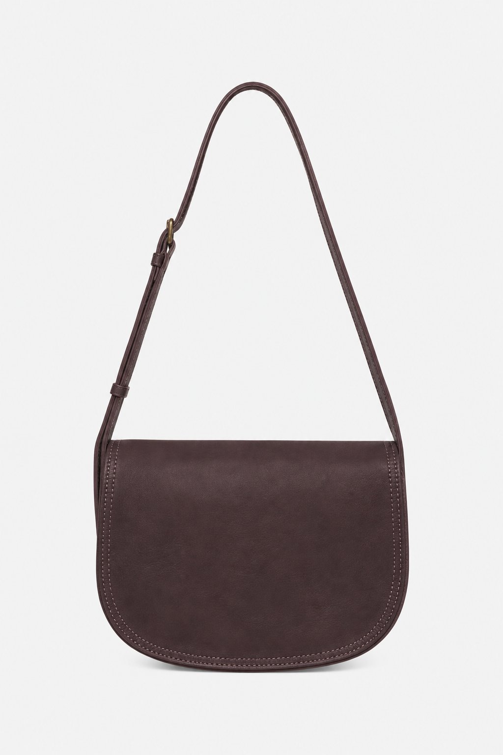 Borsa Tracolla Elena Vera Pelle Vacchetta Marrone Scuro