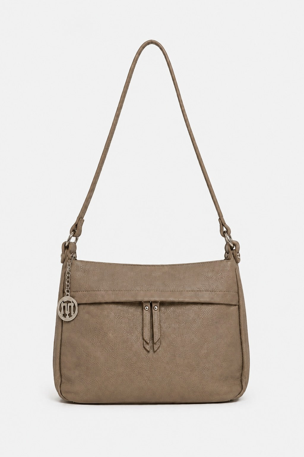THEA — Borsa a Tracolla in Vera Pelle Fango | Made in Italy