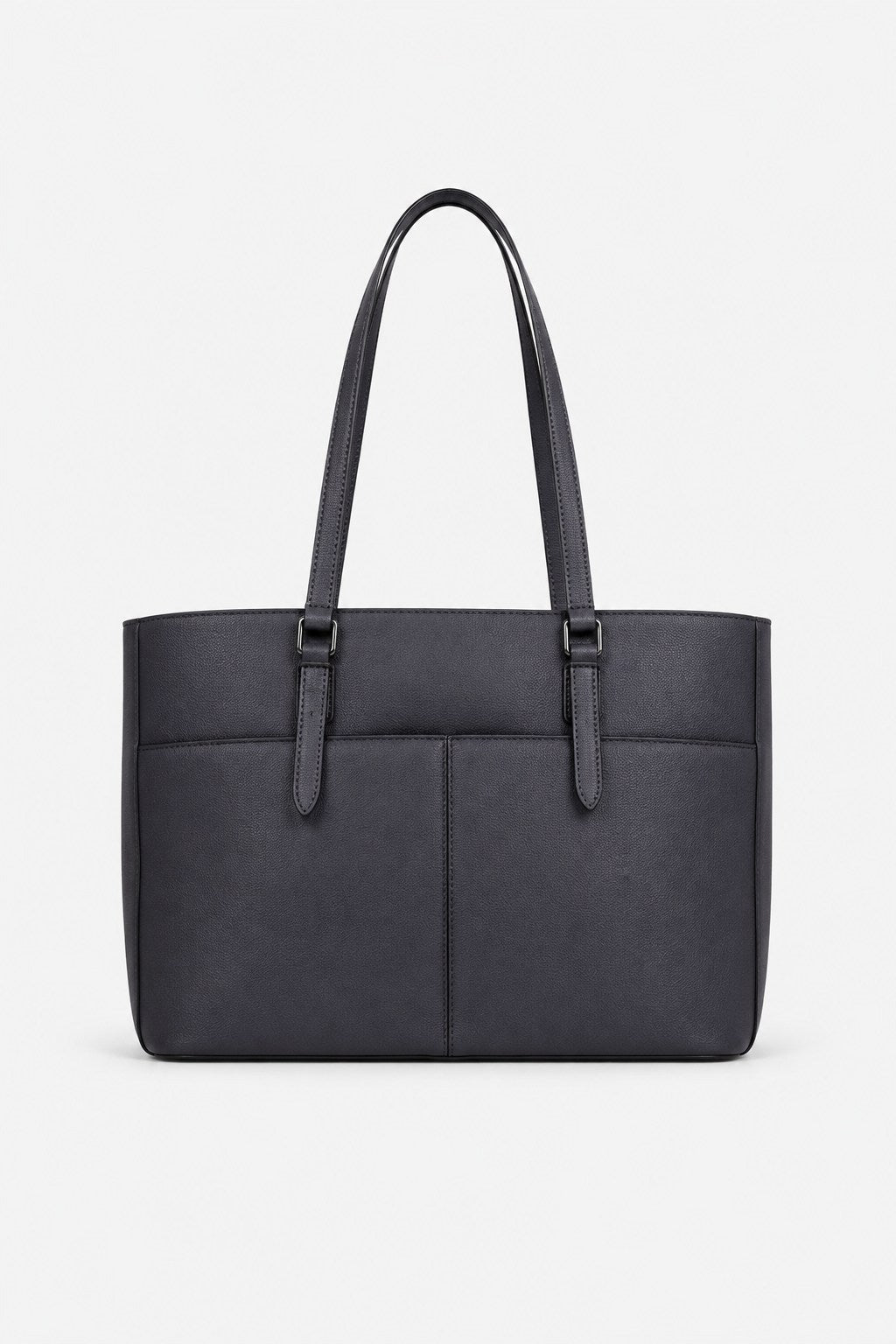 MONICA — Borsa a mano e spalla in pelle palmellato nera | Made in Italy