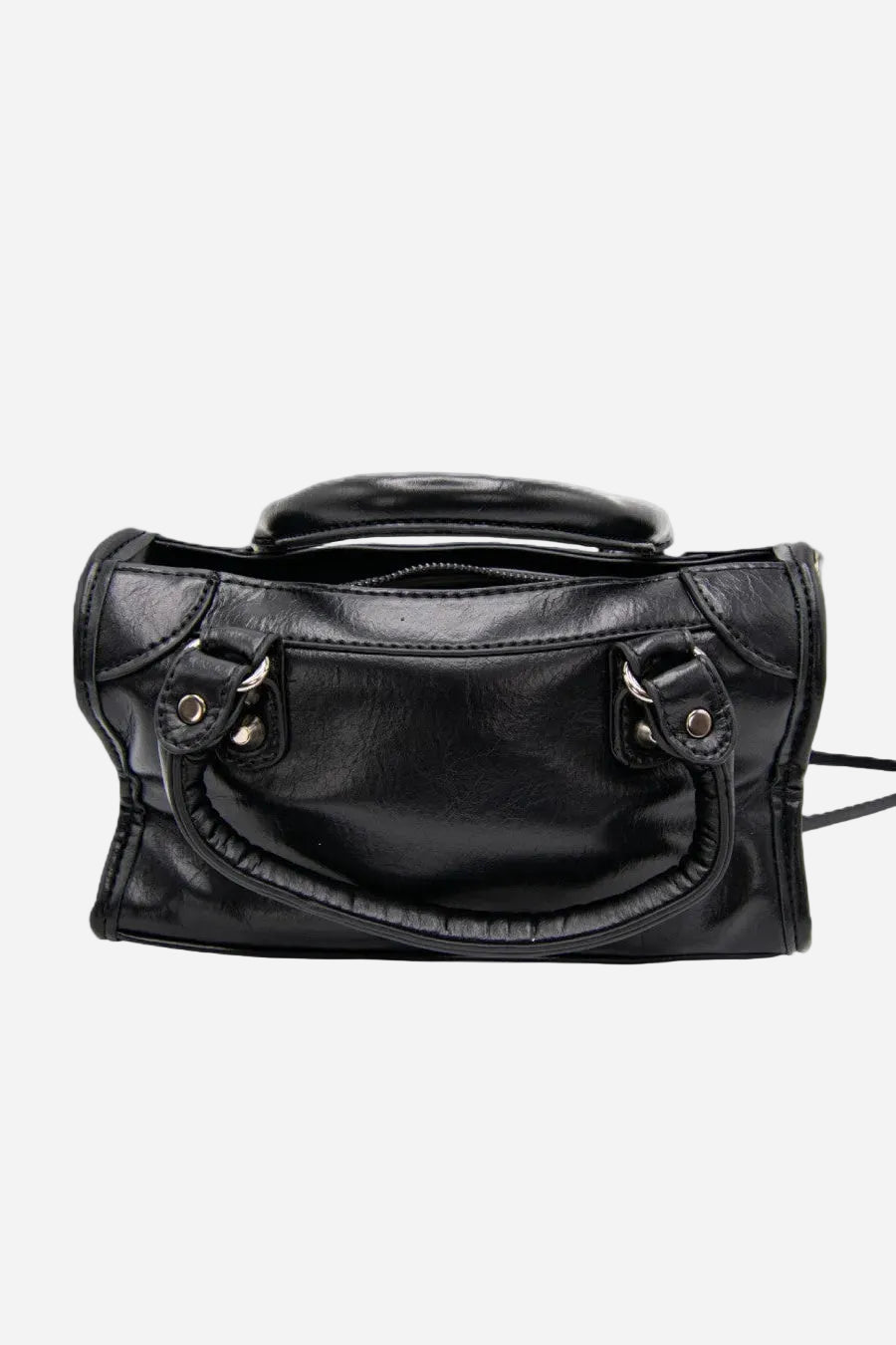 VYVA Rebel — Borsa a mano o tracolla in ecopelle nera