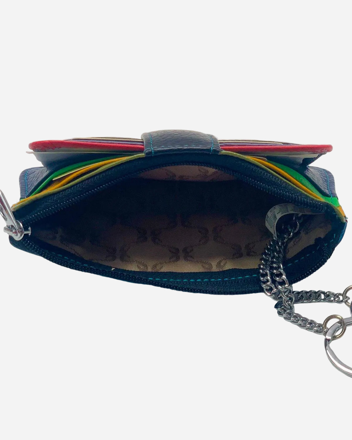 Porta carte portamonete Zeus uomo in pelle Nero multicolore - Alidiluna