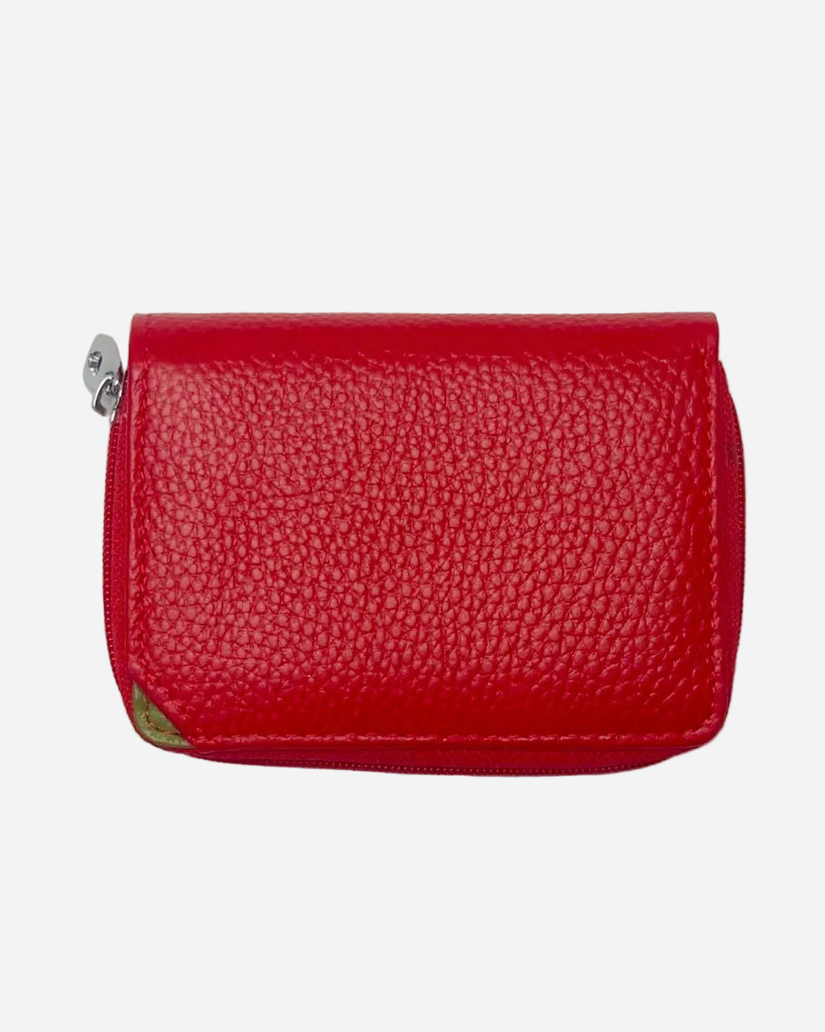 Portafoglio Portamonete Porta Carte donna Afrodite in vera pelle artigianale Rosso - Alidiluna