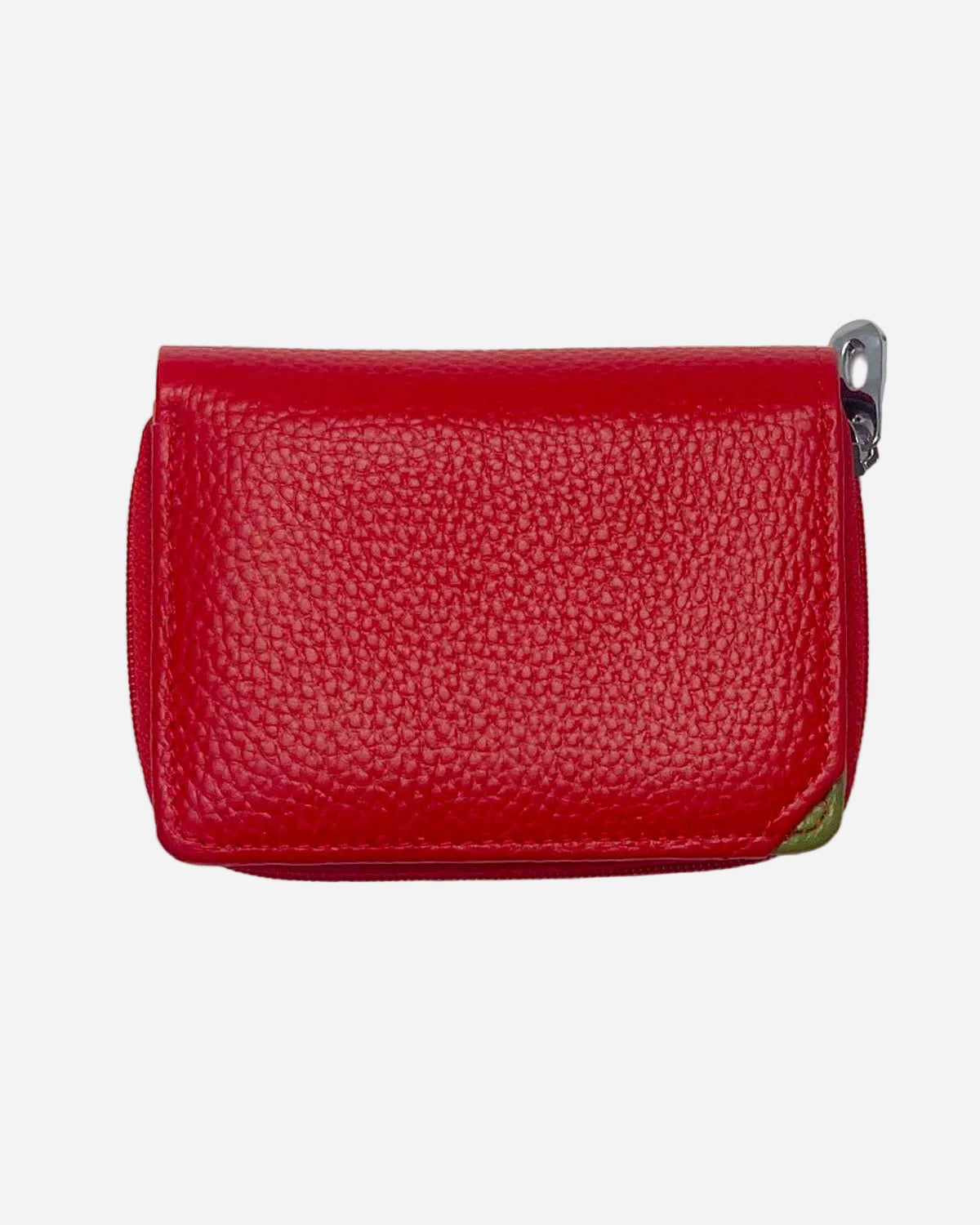 Portafoglio Portamonete Porta Carte donna Afrodite in vera pelle artigianale Rosso - Alidiluna