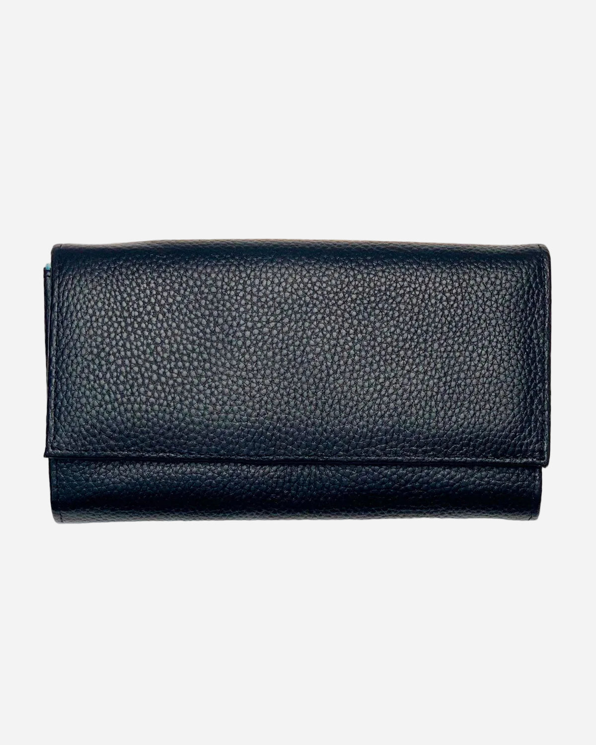 Portafoglio Portamonete Porta Carte donna Athena in vera pelle artigianale Nero made in italy - Alidiluna