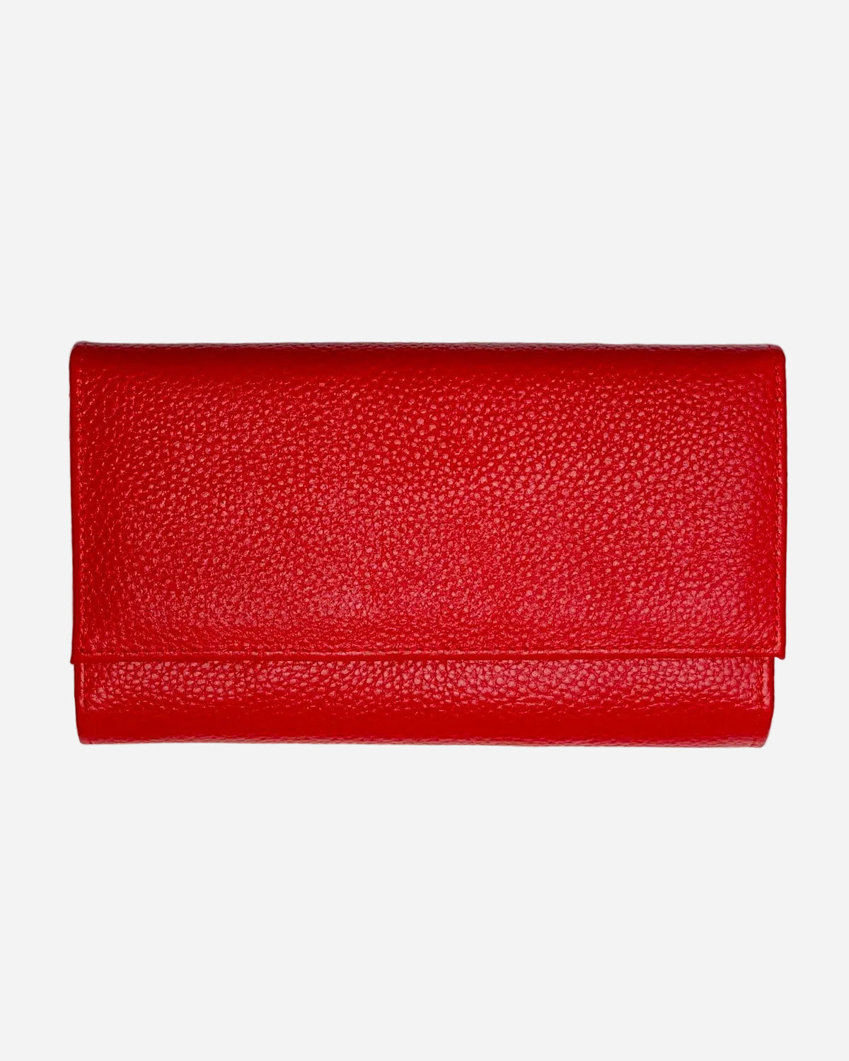 Portafoglio Portamonete Porta Carte donna Athena in vera pelle artigianale Rosso - Alidiluna