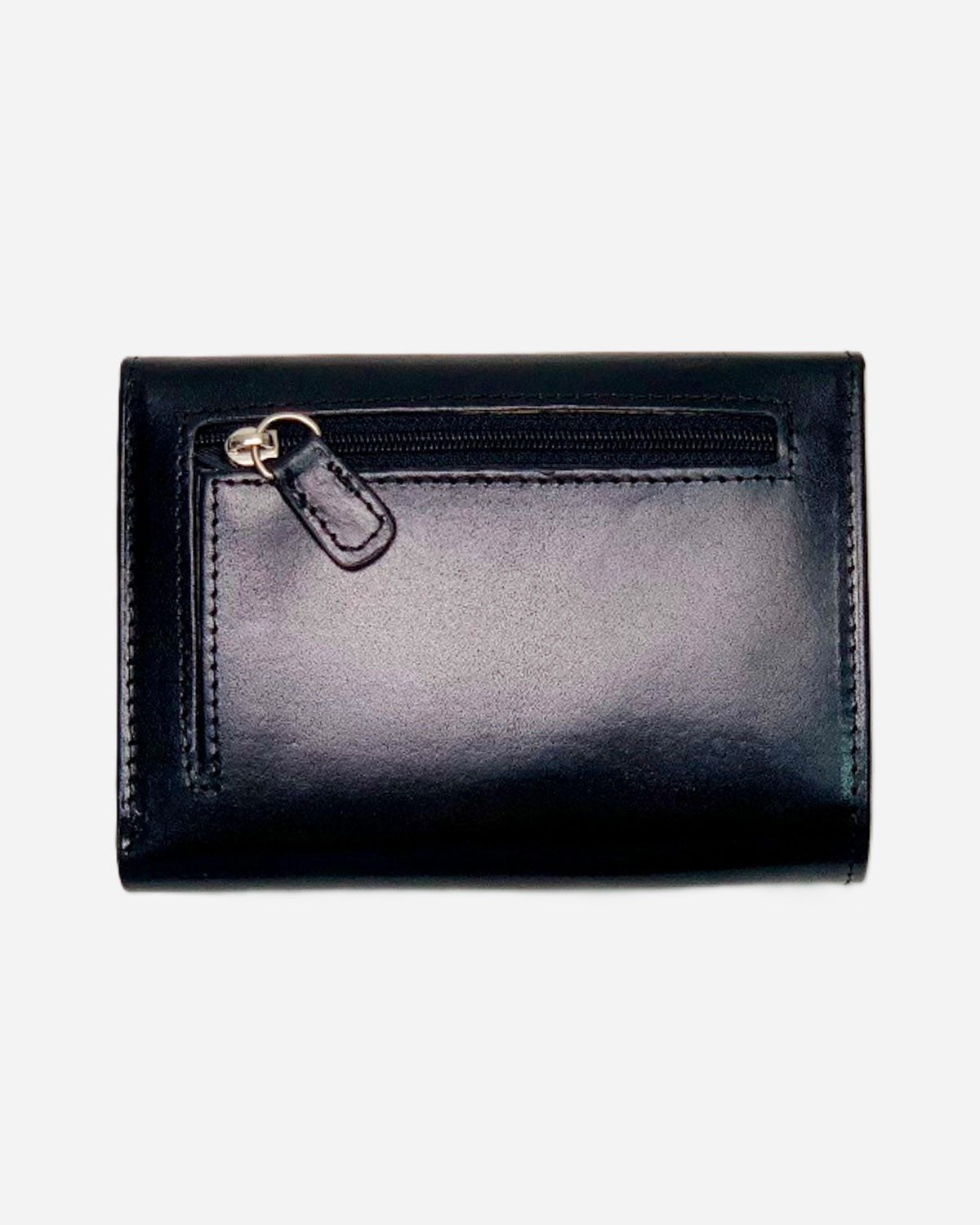 Era Women's Genuine Leather Handcrafted Wallet Card Holder Coin Purse Black