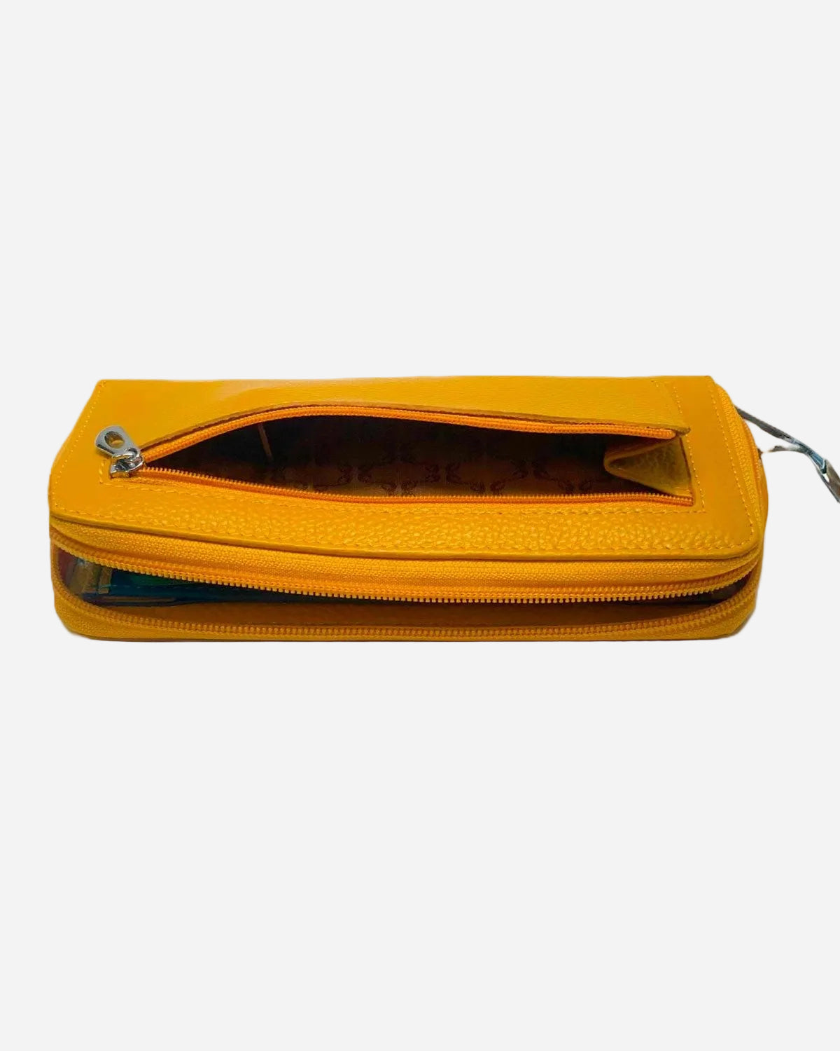 Portafoglio donna GIUNONE in vera pelle giallo