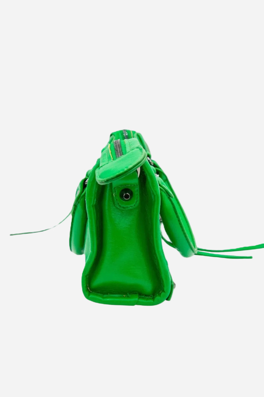 VYVA Neon — Borsa a mano o tracolla in ecopelle verde