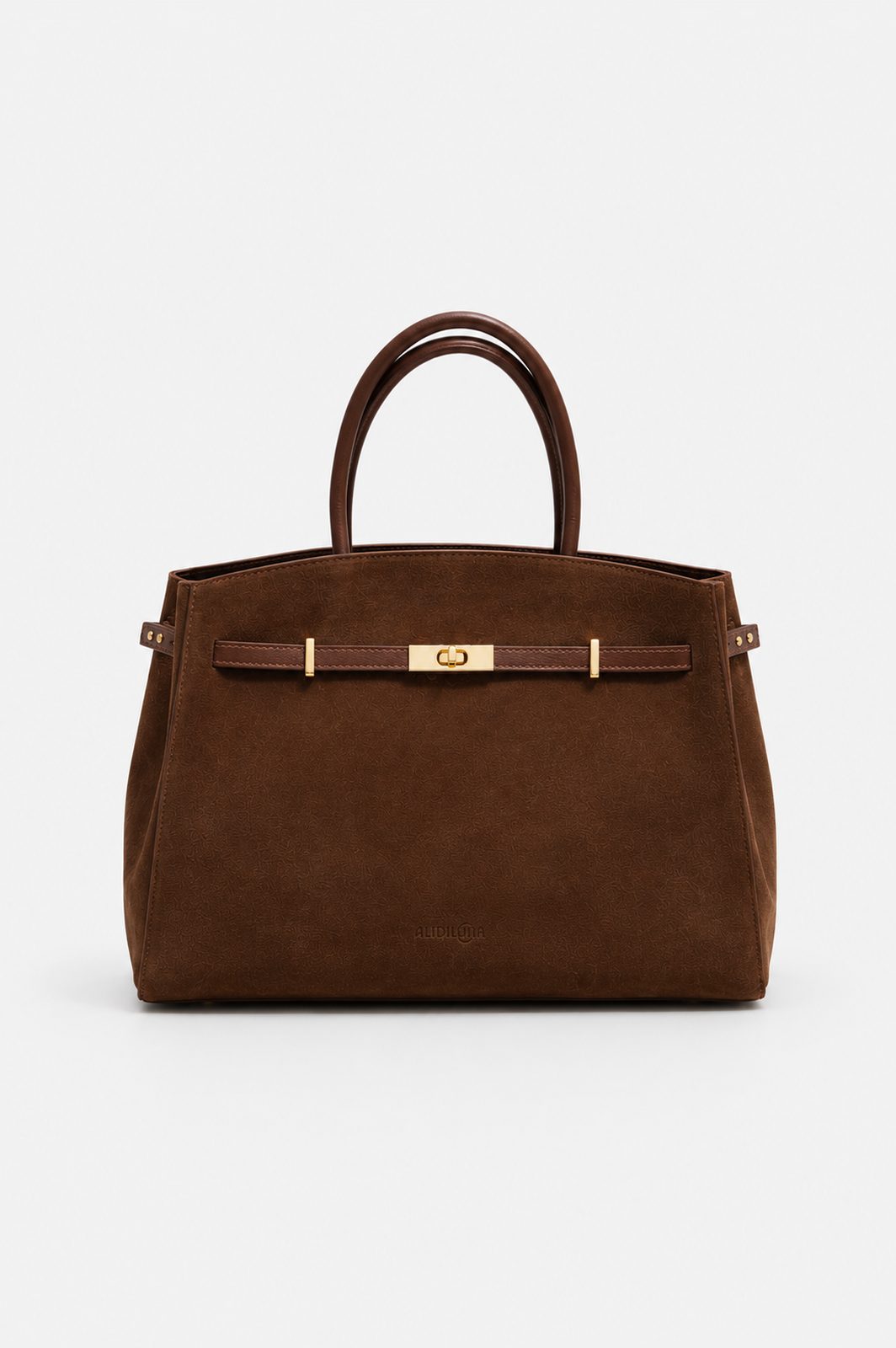Sole — Borsa in Camoscio Marrone Tabacco