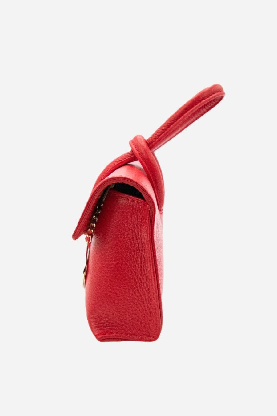 SOPHIE — Borsa a mano e tracolla in vera pelle rossa | Made in Italy