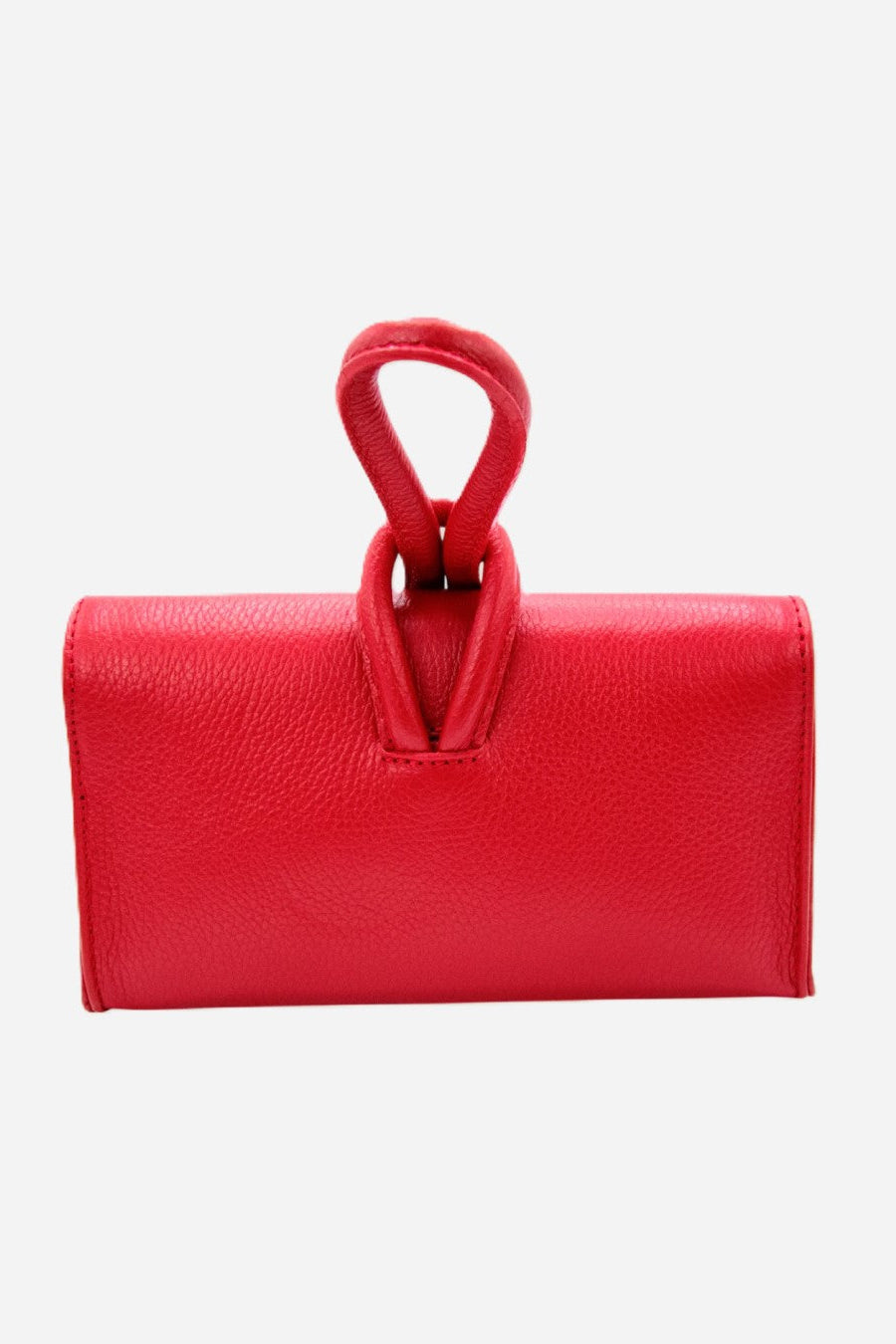 SOPHIE — Borsa a mano e tracolla in vera pelle rossa | Made in Italy