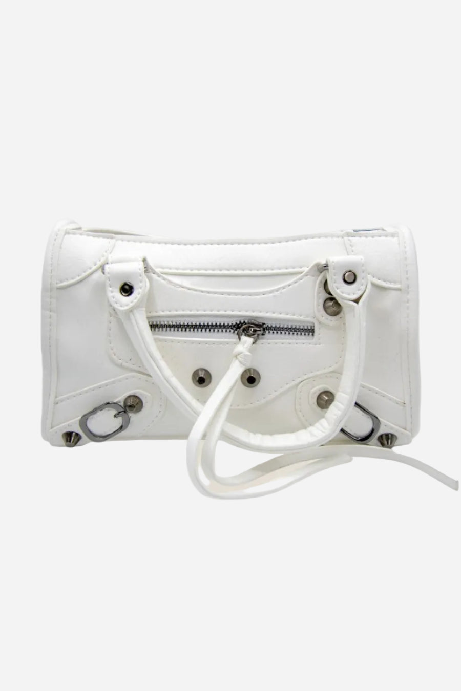 VYVA Angel — Borsa a mano o tracolla in ecopelle bianca