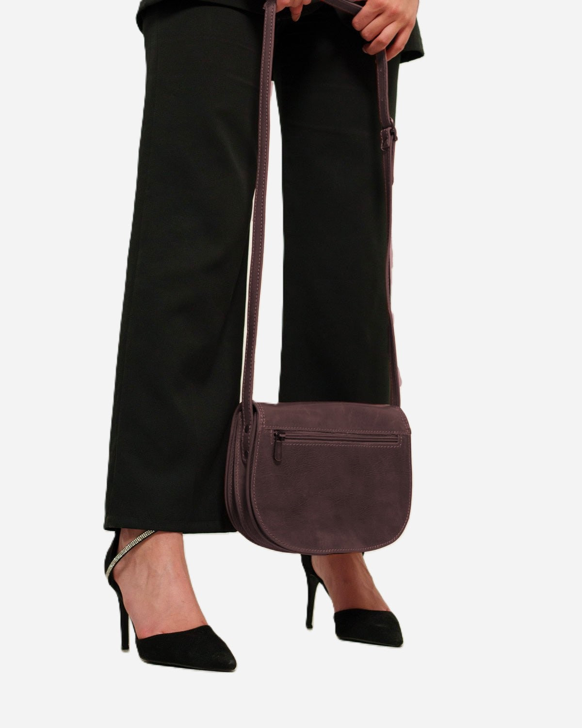 Borsa Tracolla Elena Vera Pelle Vacchetta Marrone Scuro