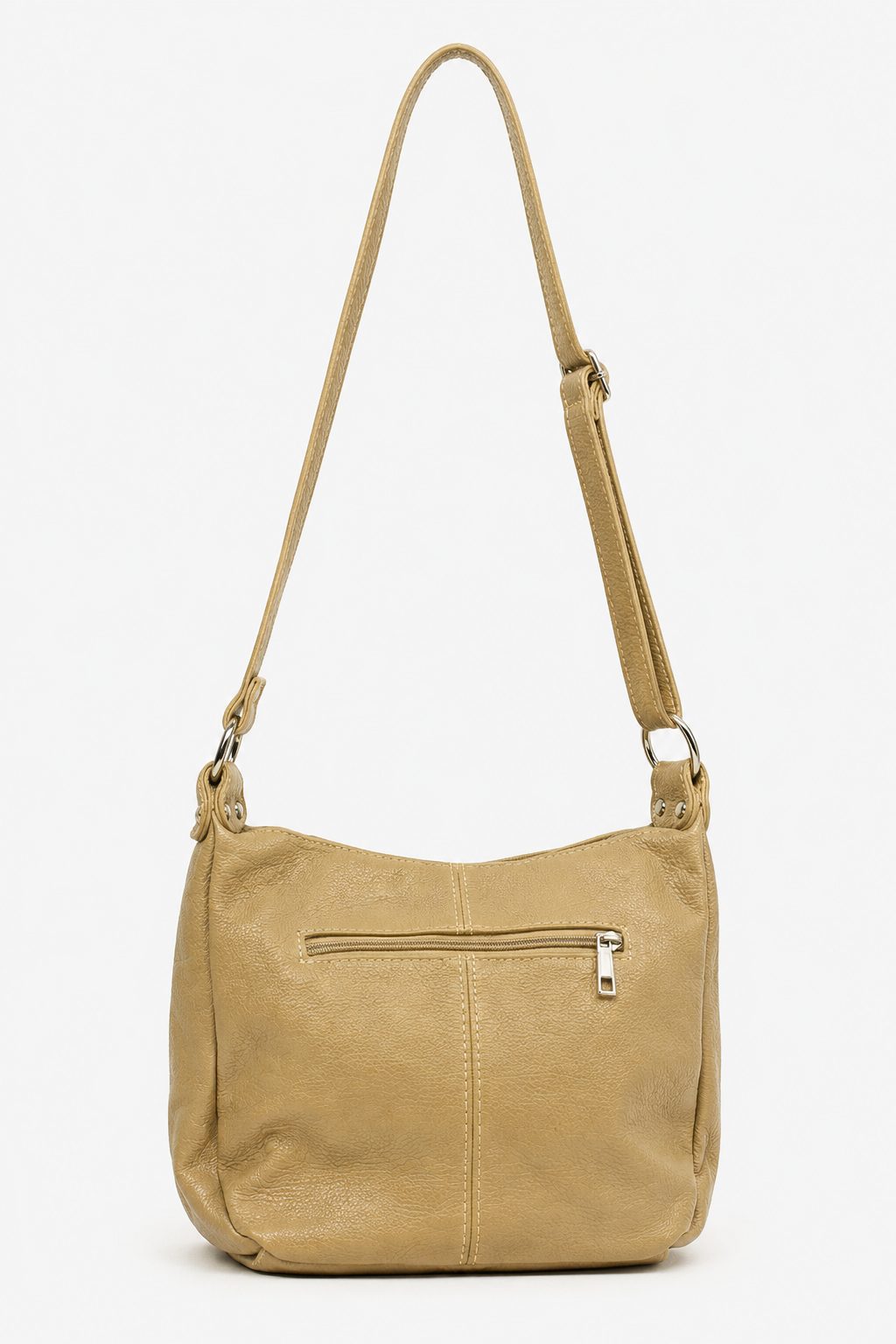 THEA — Borsa a Tracolla in Vera Pelle Taupe | Made in Italy