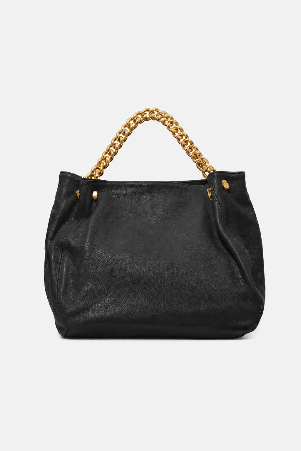 Borsa Spalla Donna VALENTINA in Vera Pelle Nero | Made in Italy
