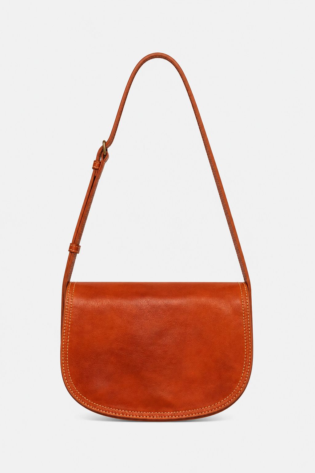 Borsa Tracolla Elena Vera Pelle Vacchetta Cognac
