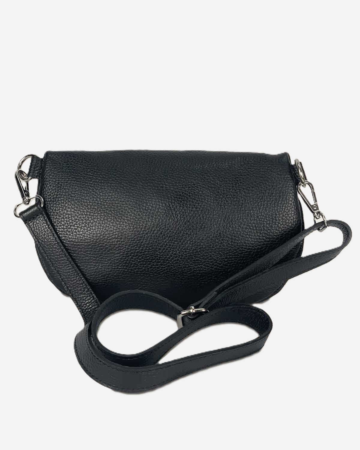 Marsupio Donna EMMA in Vera Pelle Nero | Made in Italy
