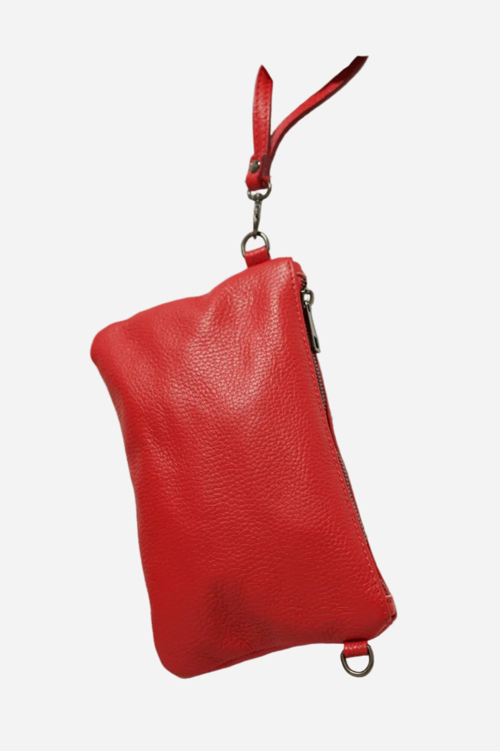 Pochette a tracolla Donna Chiara in vera pelle Rosso - Alidiluna