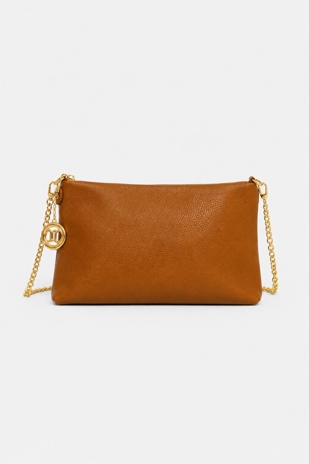 Pochette Alessandra con Tracolla – Vera Pelle Cognac | Made in Italy