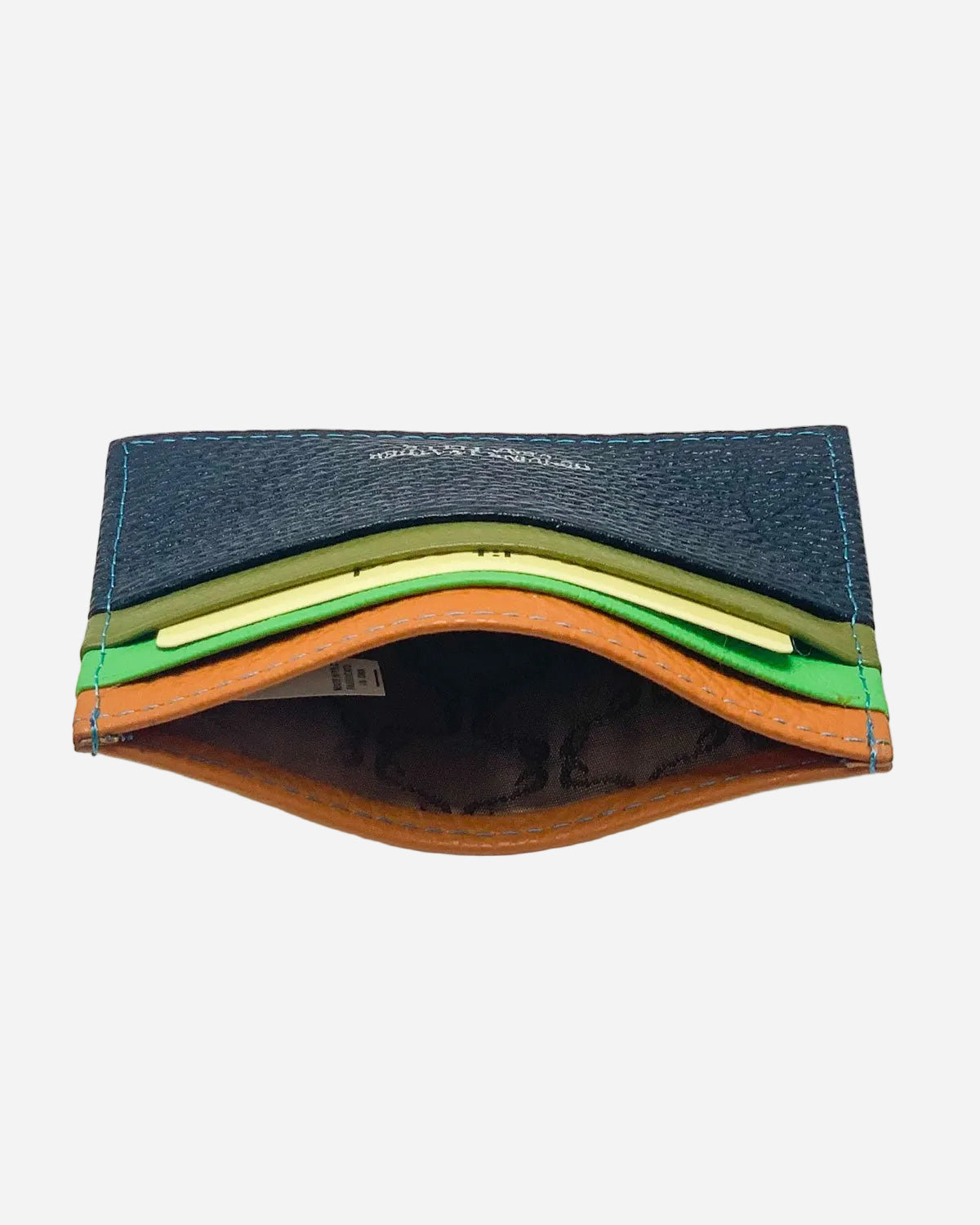 Porta carte Giove uomo in pelle Nero multicolore - Alidiluna