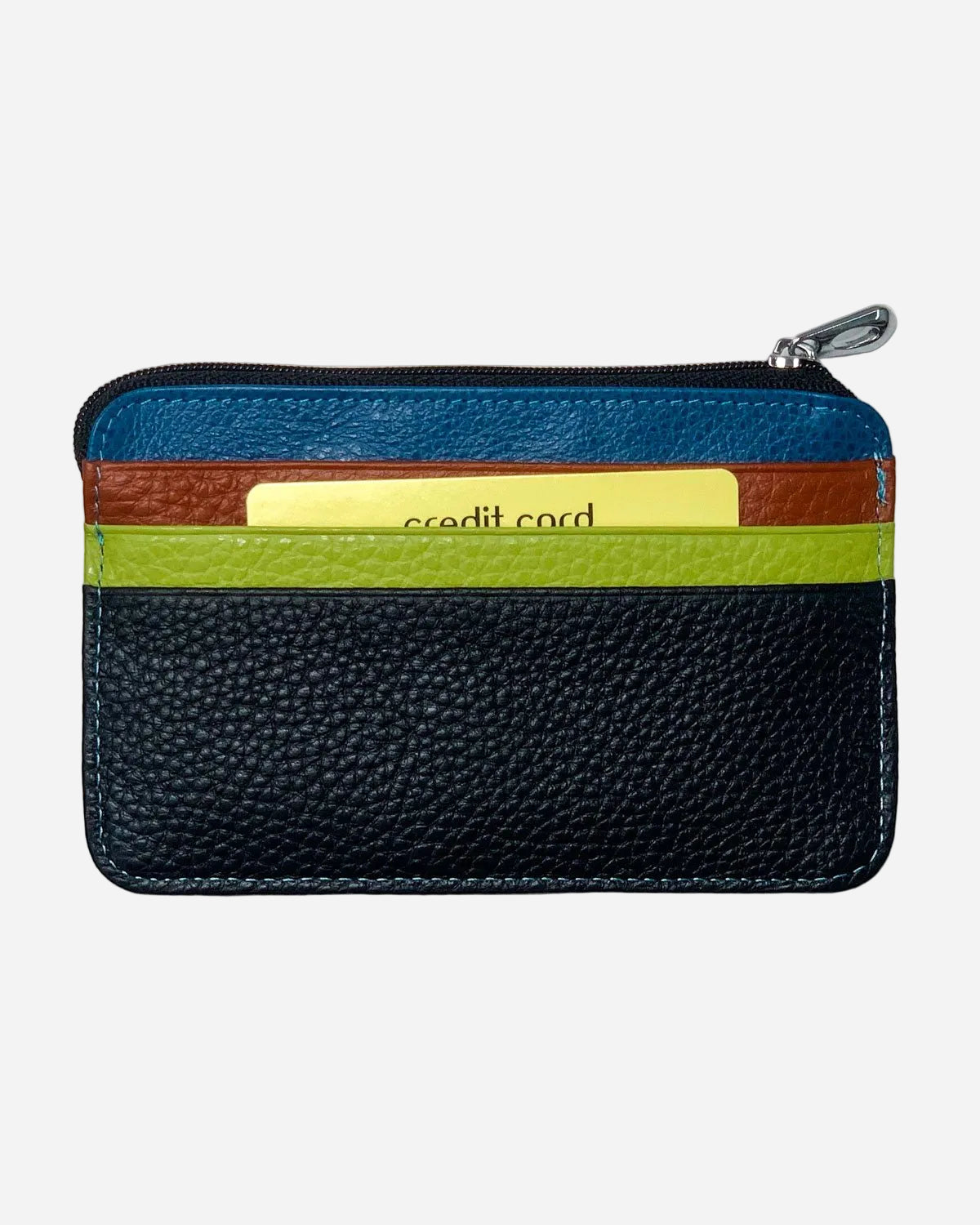 Porta carte portamonete Zeus uomo in pelle Nero multicolore - Alidiluna