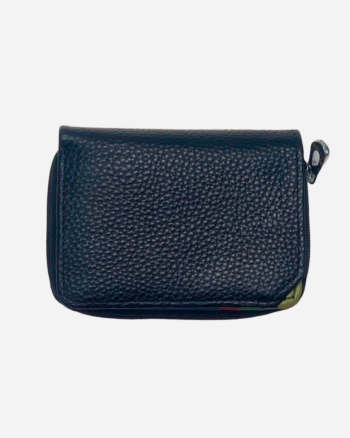 Portafoglio Portamonete Porta Carte donna Afrodite in vera pelle artigianale Nero - Alidiluna