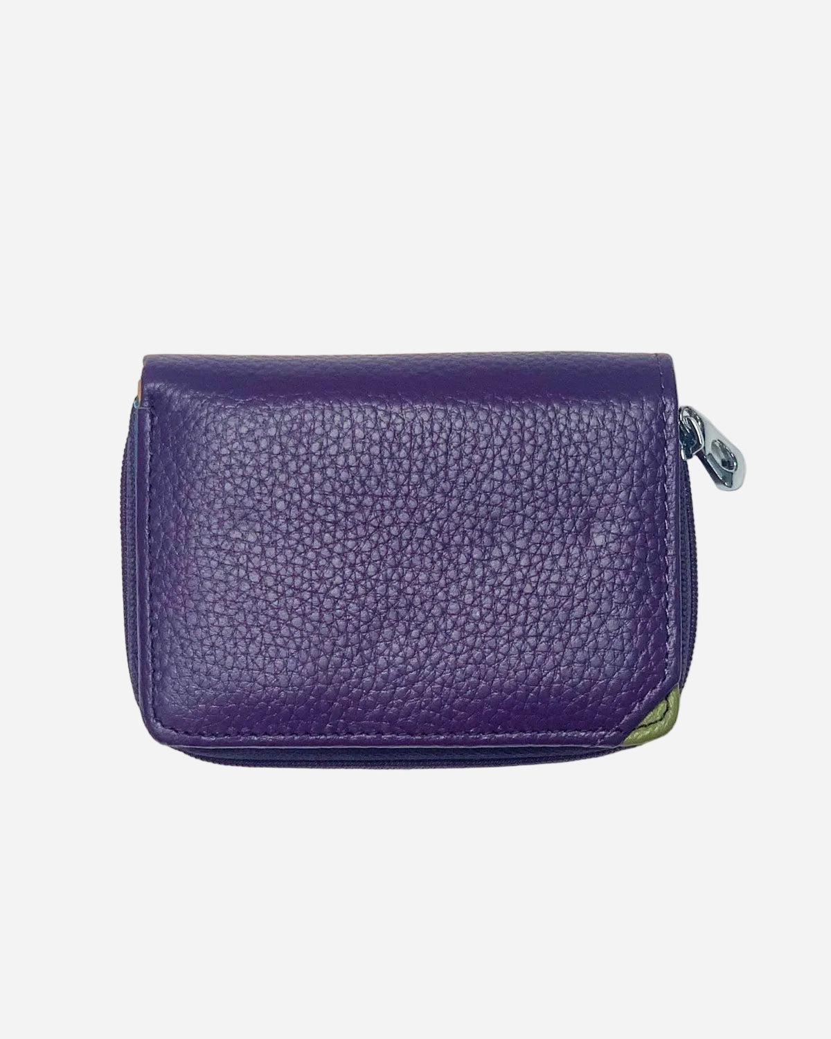 Portafoglio Portamonete Porta Carte donna Afrodite in vera pelle artigianale Viola - Alidiluna