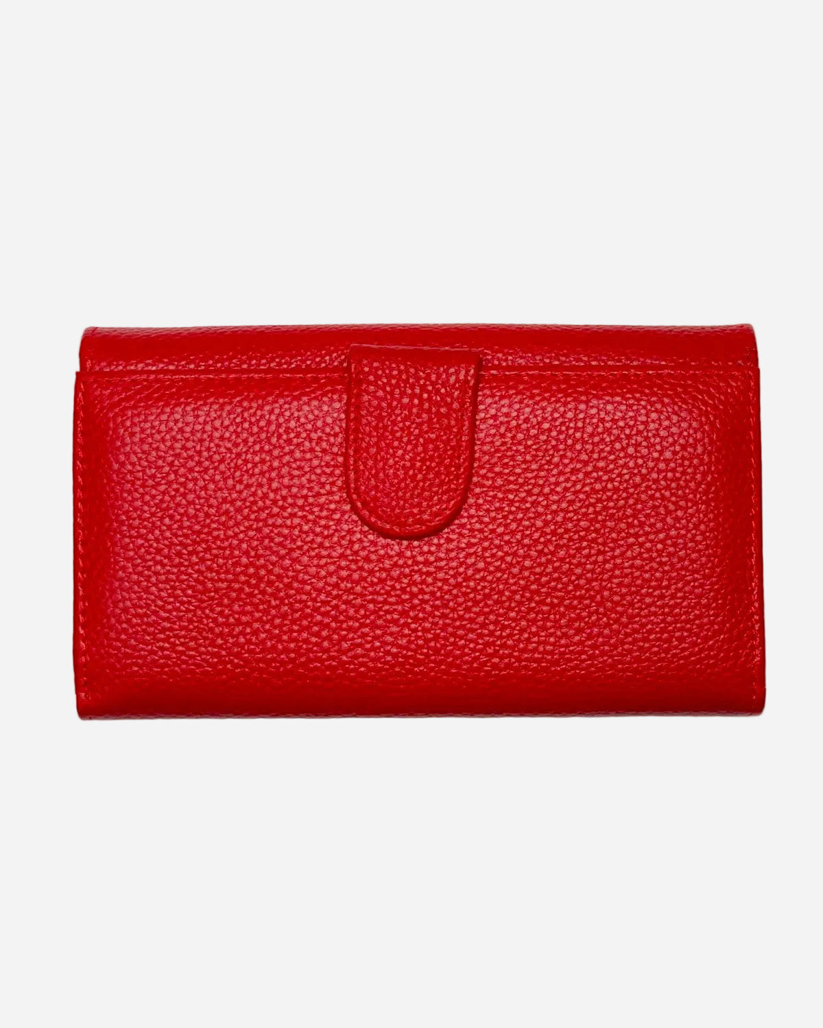 Portafoglio Portamonete Porta Carte donna Athena in vera pelle artigianale Rosso - Alidiluna