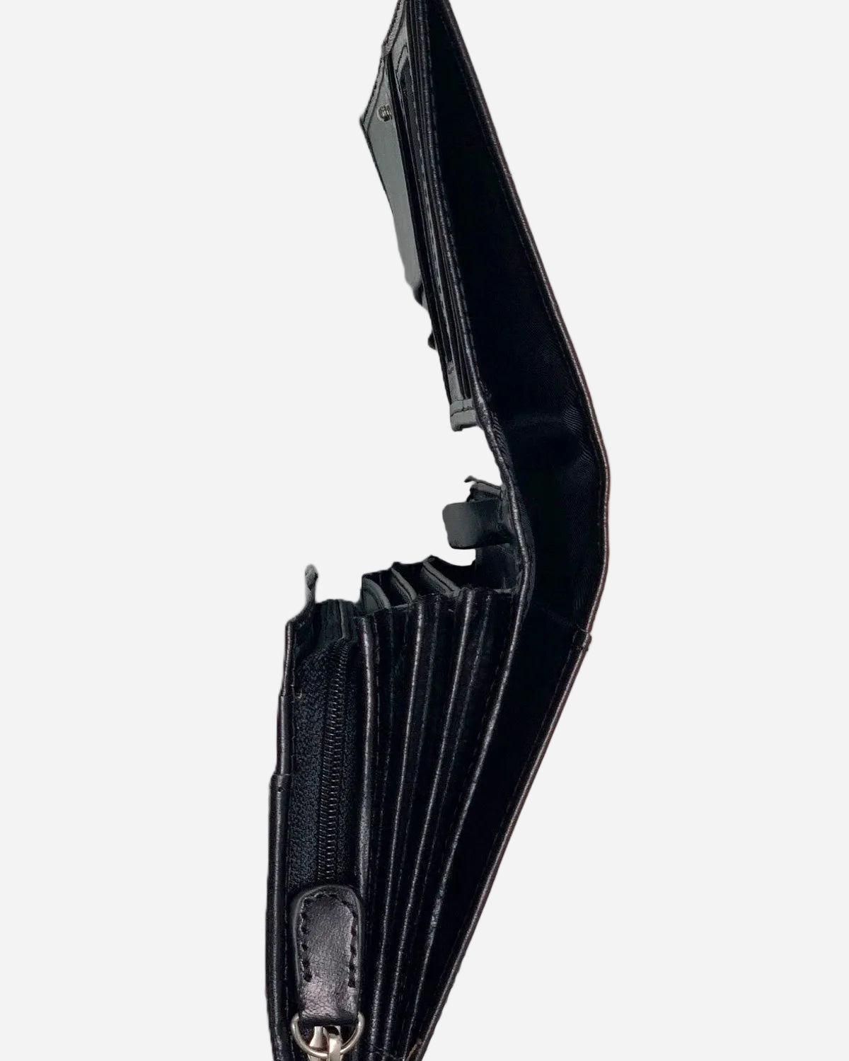 Portafoglio donna ISIDE in vera pelle nero