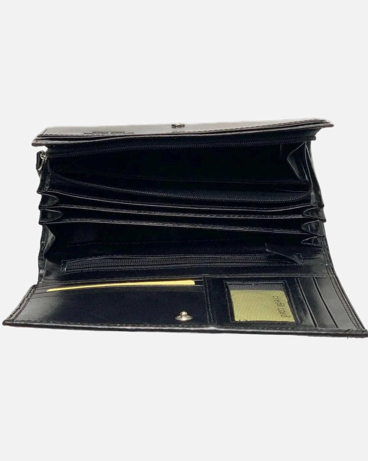 Portafoglio donna ISIDE in vera pelle nero