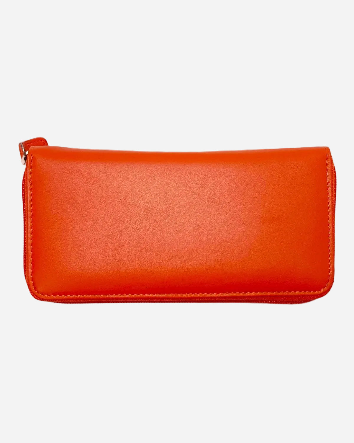 Portafoglio donna MINERVA in vera pelle arancione