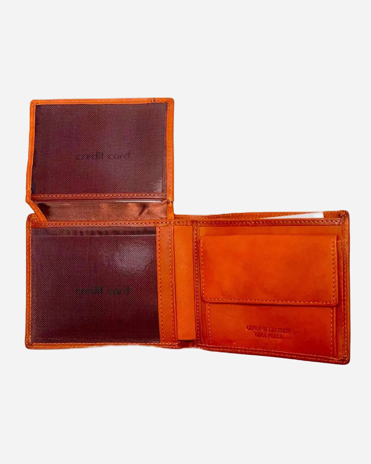 Portafoglio uomo ERCOLE in vera pelle cognac