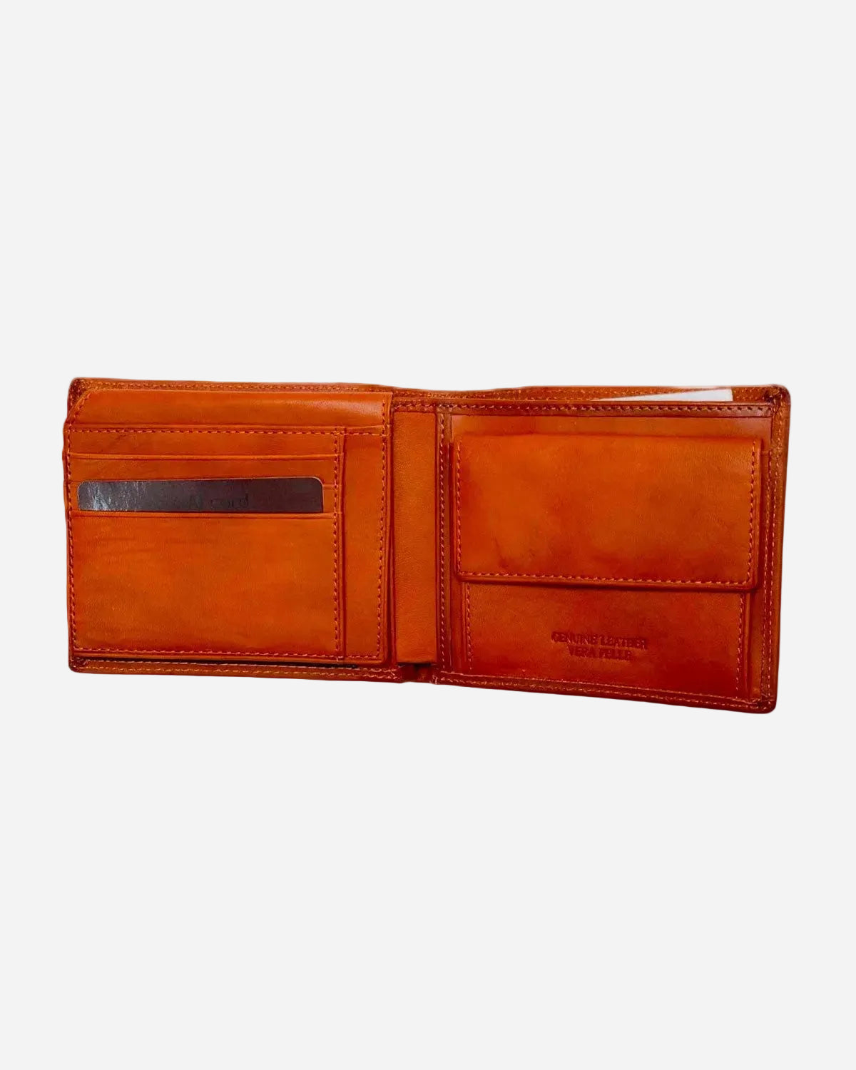 Portafoglio uomo ERCOLE in vera pelle cognac