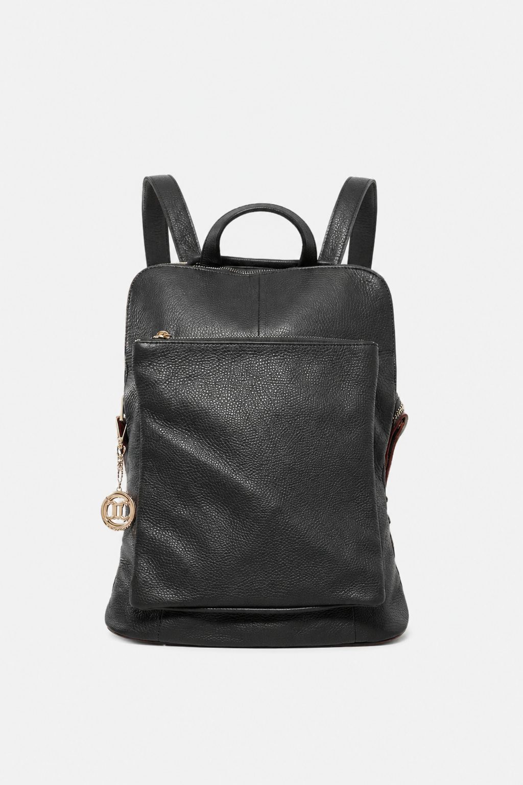 ROSALBA — Zaino in vera pelle nera con porta laptop | Made in Italy